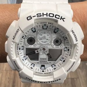 White G Shock Watch